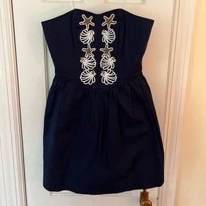 Lilly Pulitzer Navy Starfish and Seashell Dress